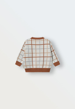 7910-332 Кардиган вязаный (клетка)