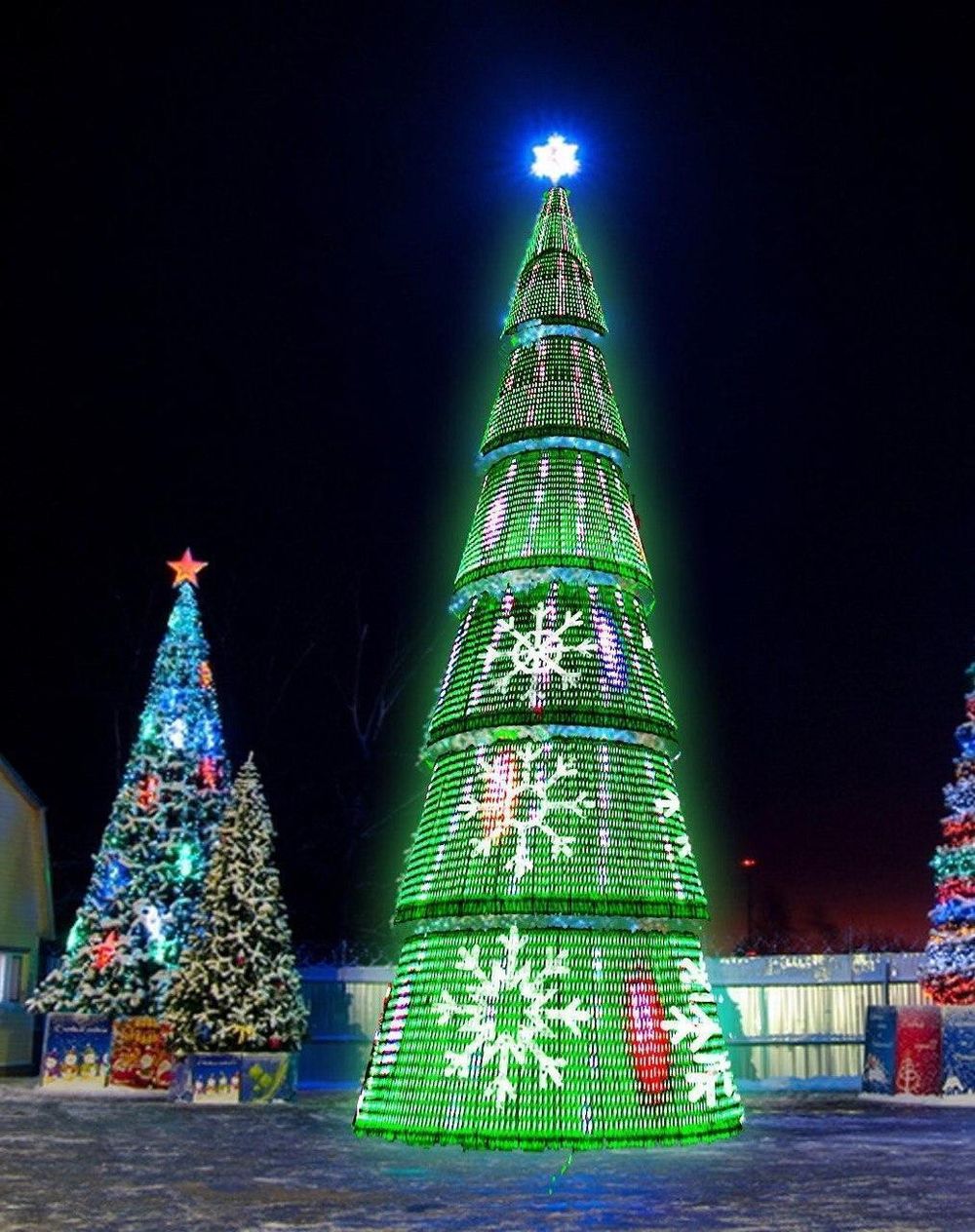 Уличная елка сегментная "Сибирская сосна" (леска) 29 м