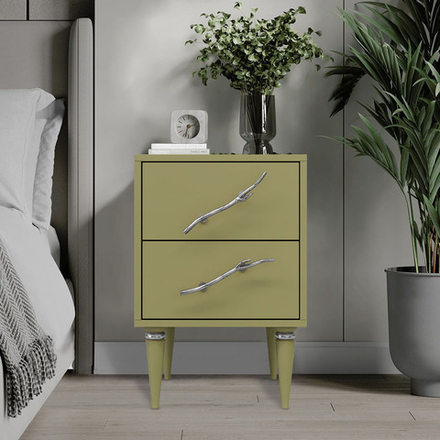 Тумба Арт Колор matte Классик Сильвер Зеленая олива матовая