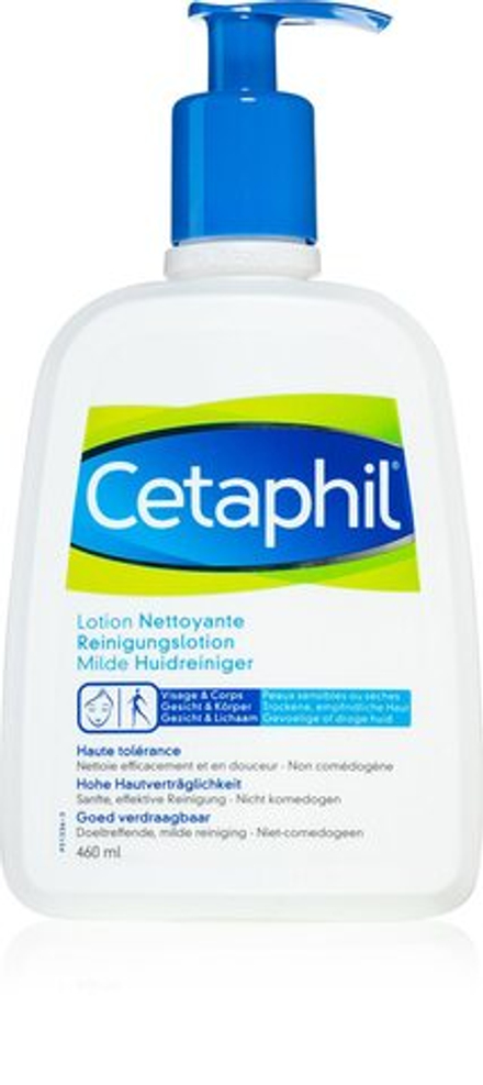 Cetaphil Cleansers - очищающее молочко для чувствительной и сухой кожи /   460  ml  / GTIN 3401344340666