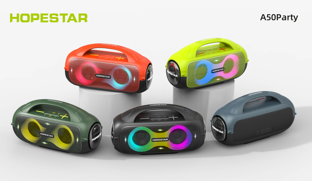 Беспроводная колонка Hopestar A50 PARTY (80W/8.8A) Colorful