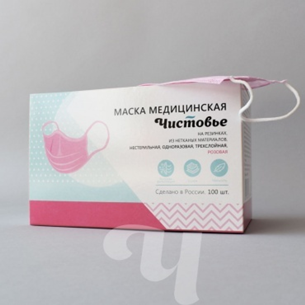 маска Чистовье розовая