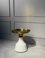 Стол журнальный Ist Casa Ажур, 51x54 см, белый, золото