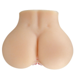 Телесный мастурбатор-полуторс Mila с вибрацией