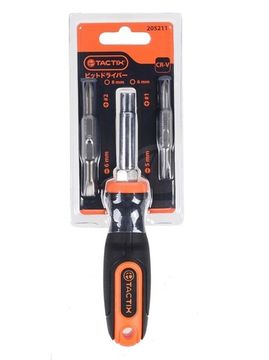 Отвертка ERGO 6 в 1 со вставками Tactix 205211