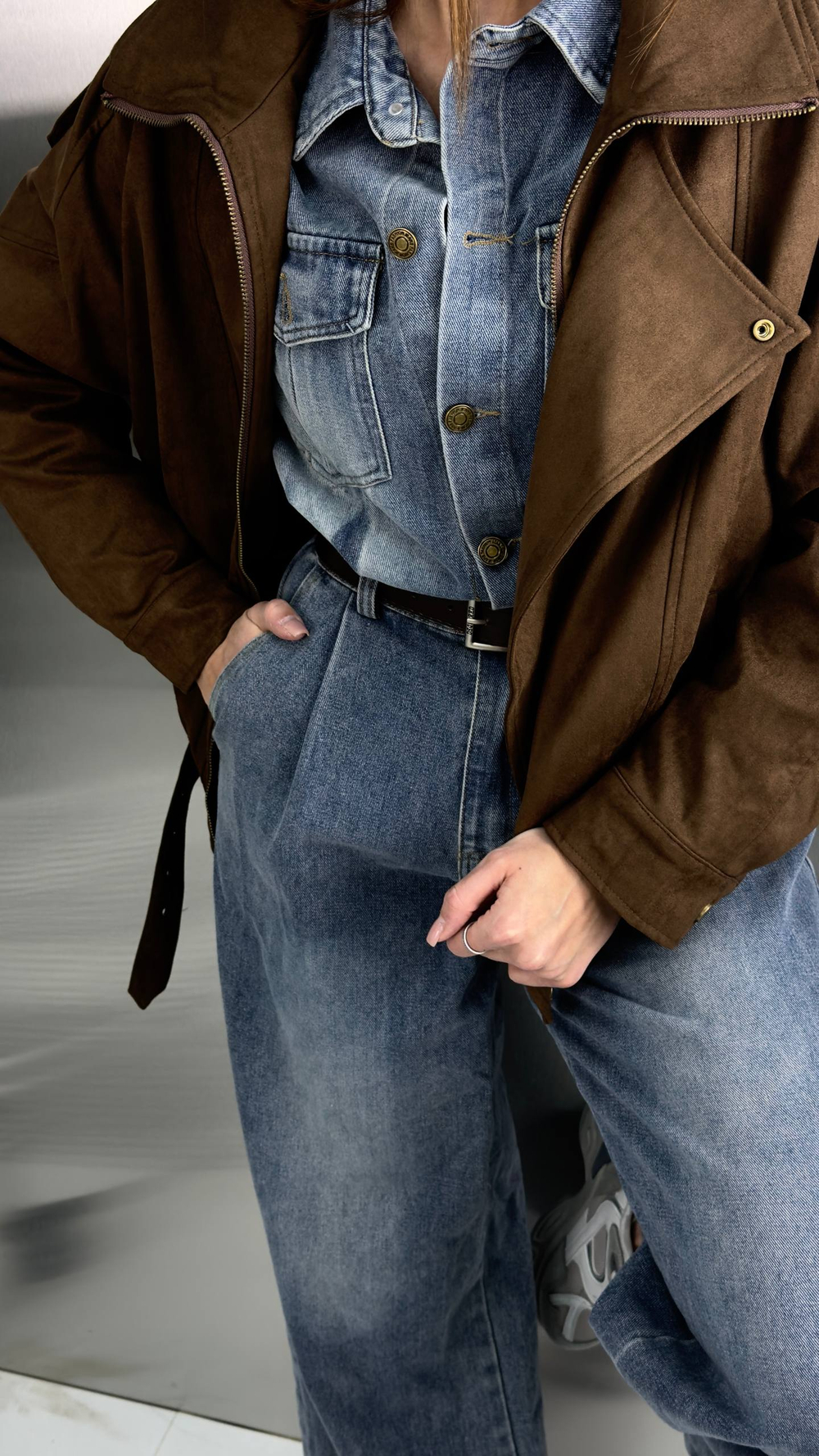 Куртка женская арт. 8681 цвет "коричневый"