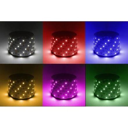 Лента светодиодная LS5050 -14.4-60-12-RGB+W(6500)-IP20-1 year-5m RGB+холод. бел. (уп.5м) Эра Б0059911