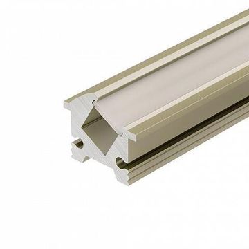 Встраиваемый профиль с боковым свечением для светодиодных лент и линеек 2м 045328 SL-BEVEL-H12-F13-2000 ANOD OLIVE GREY серо-оливковый Arlight