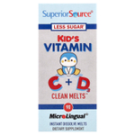 Superior Source, Baby Vitamin C и D3 Clean Melts™, 90 быстрорастворимых таблеток
