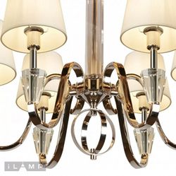 Подвесная люстра iLamp Alesti P2424-6 Nickel