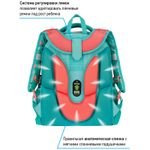 Ранец Berlingo Expert Max Kittens green 37х28х16см, 2 отд., с анат. спинкой + дождевик