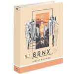 Тетрадь на кольцах А5 175х215 мм, 120 л., твердый картон, клетка, BRAUBERG, "Urban", 404078