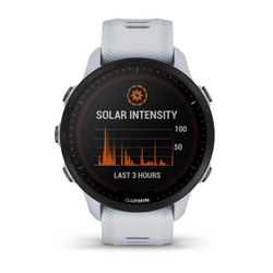 Garmin Forerunner 955 Solar с белым ремешком (010-02638-21)