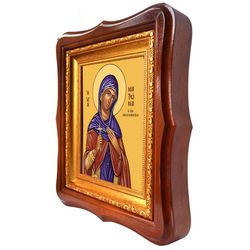 Матрона Солунская (Фессалоникийская) мученица. Икона на холсте.