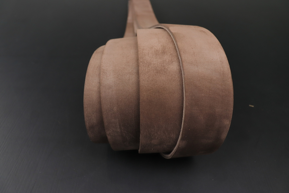 Ременная заготовка Шелк Махагон гладкая