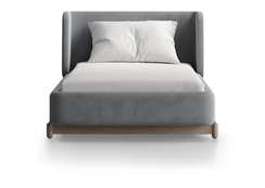 Кровать Basic спальное место 90*200 см (серый, антивандальная)