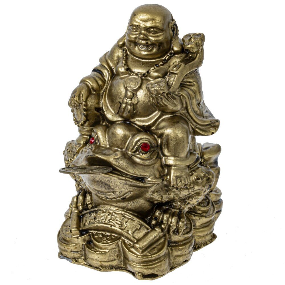 GAEM Фигурка декоративная "Будда на денежной лягушке", L7,5 W5 H7,5 см