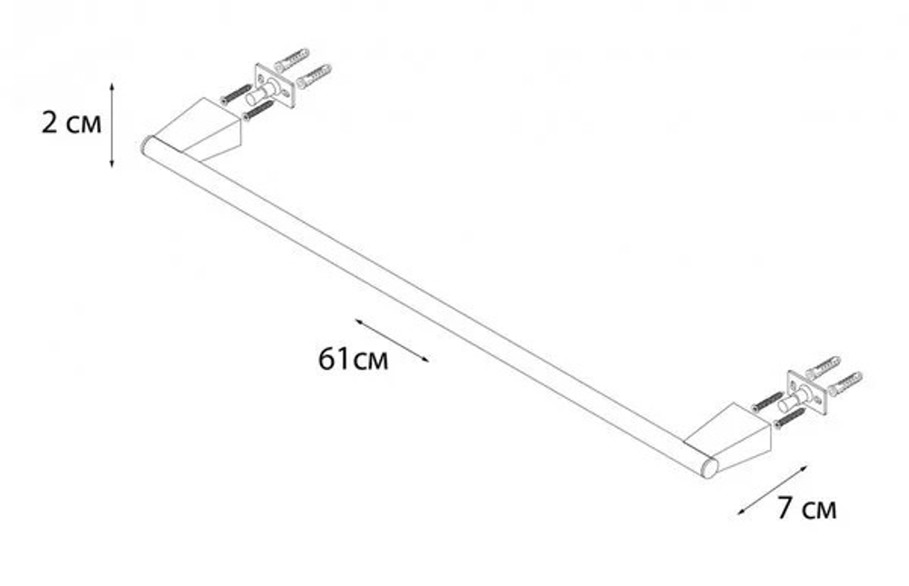 "TREND" Полотенцедержатель трубчатый Fixsen Trend, FX-97801