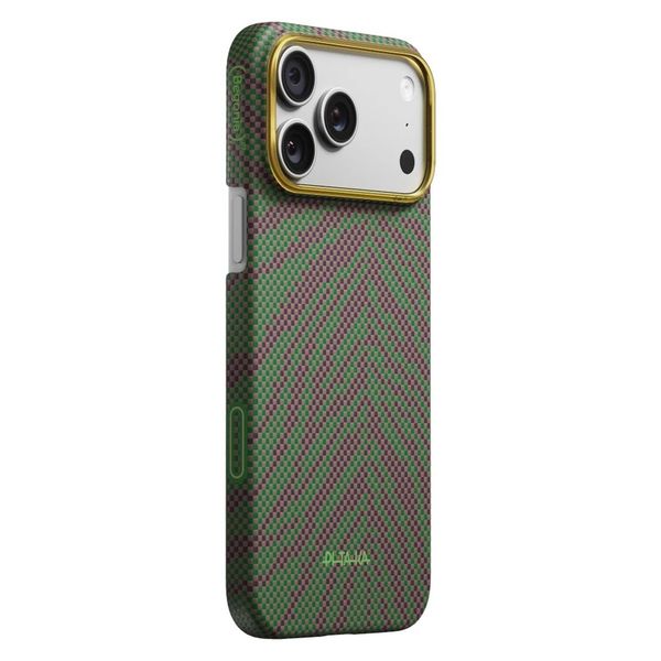 Чехол Pitaka Edge Case для iPhone 17 Pro Max, Зелёный росток | Sprout Surge