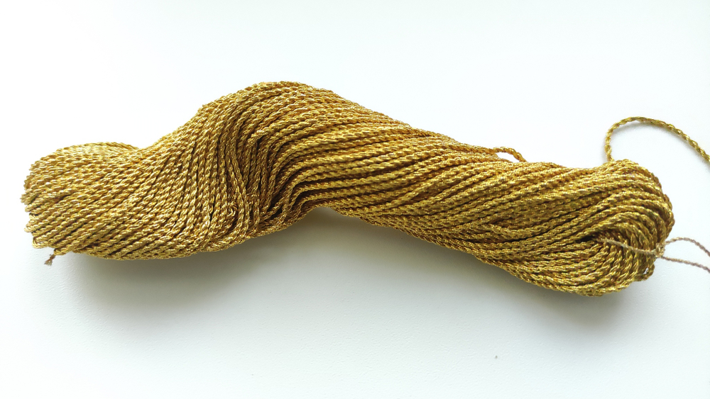 Шнур золото 6 сложений премиум 1,7мм