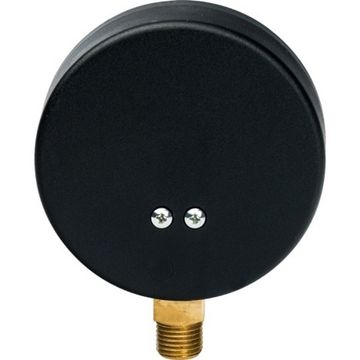 Термоманометр радиальный Stout 1/2", 10 бар, +120°С, 80 мм с запорным клапаном (SIM-0006-801015)