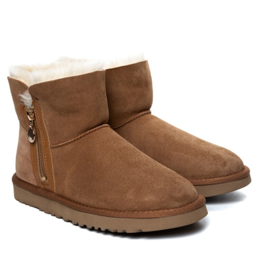 Угги Classic Mini Zipper Chestnut