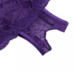 Трусики на завязках с доступом, лиловые, 3XL-4XL