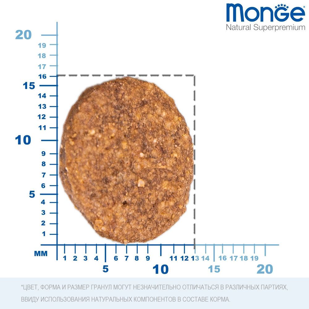 Сухой корм Monge Dog Speciality Line Monoprotein All Breeds Beef and Rice для взрослых собак всех пород, из говядины с рисом