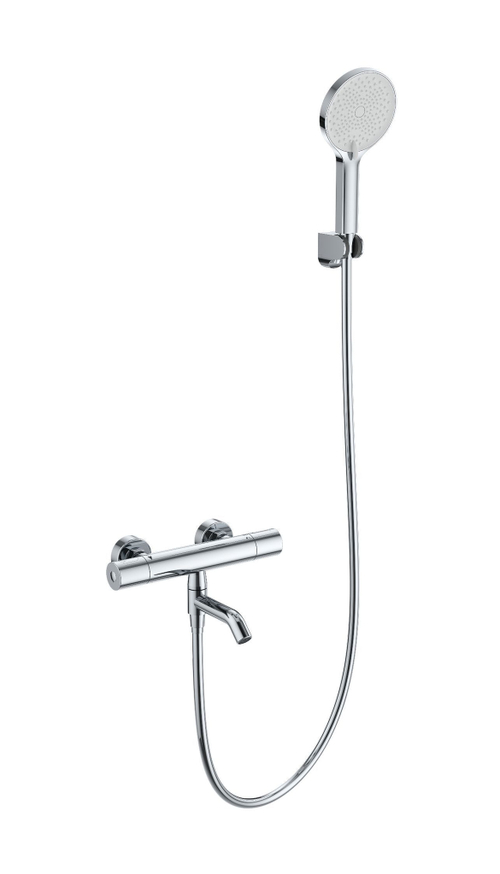 Смеситель для ванны с душем и термостатом WONZON & WOGHAND INN 1, Хром (WW-B3013-A1-CR)