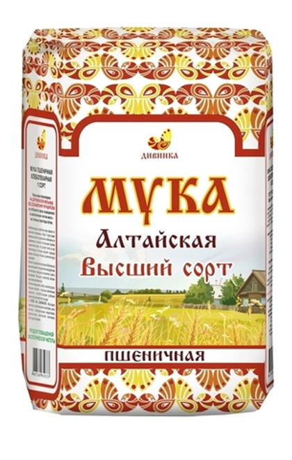 Мука пшеничная Алтайская Дивинка , высший сорт, 2 кг