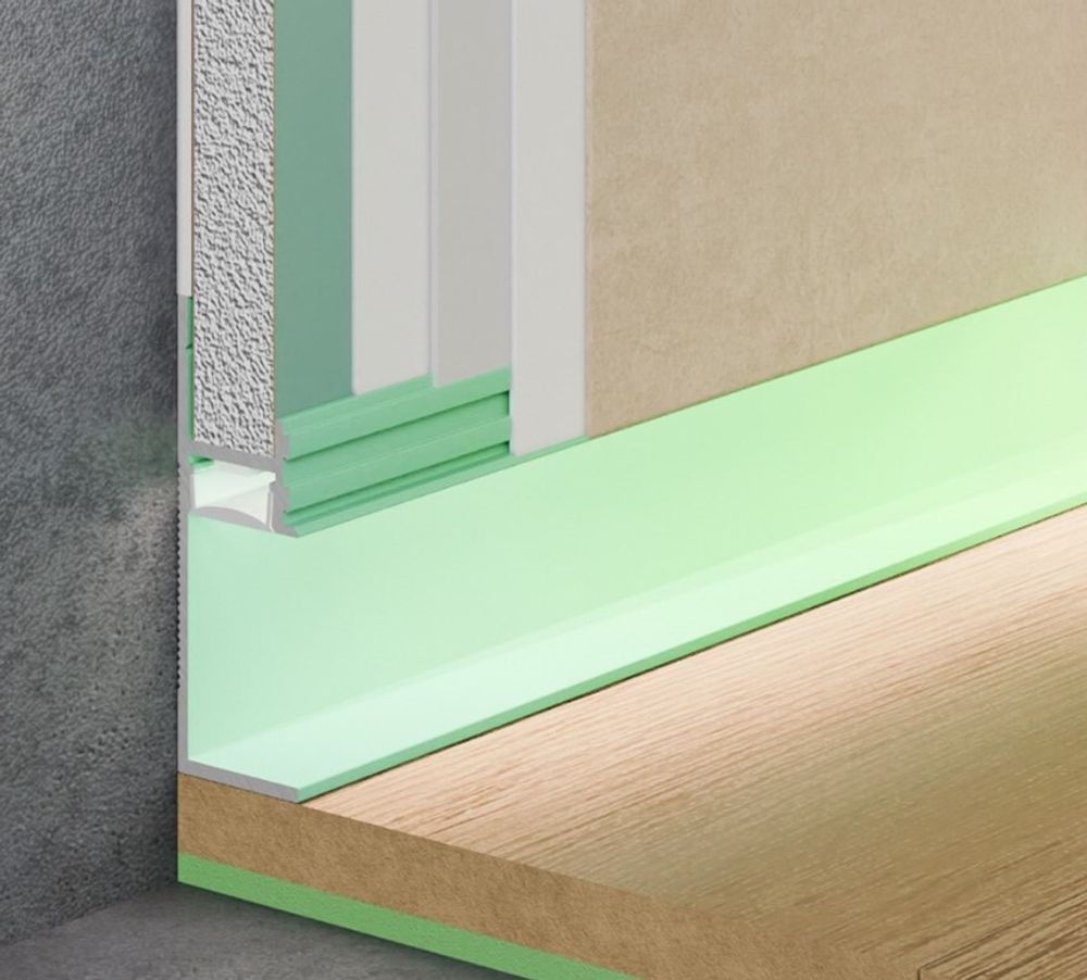 Теневой плинтус скрытого монтажа Pro Design 7210 любой цвет, 2700x17,5x48,5 мм