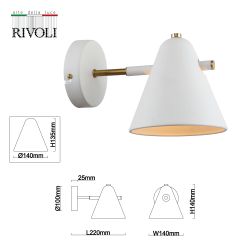 Бра светильник Rivoli Chelsea 3141-401 настенный 1 х Е14 40 Вт модерн