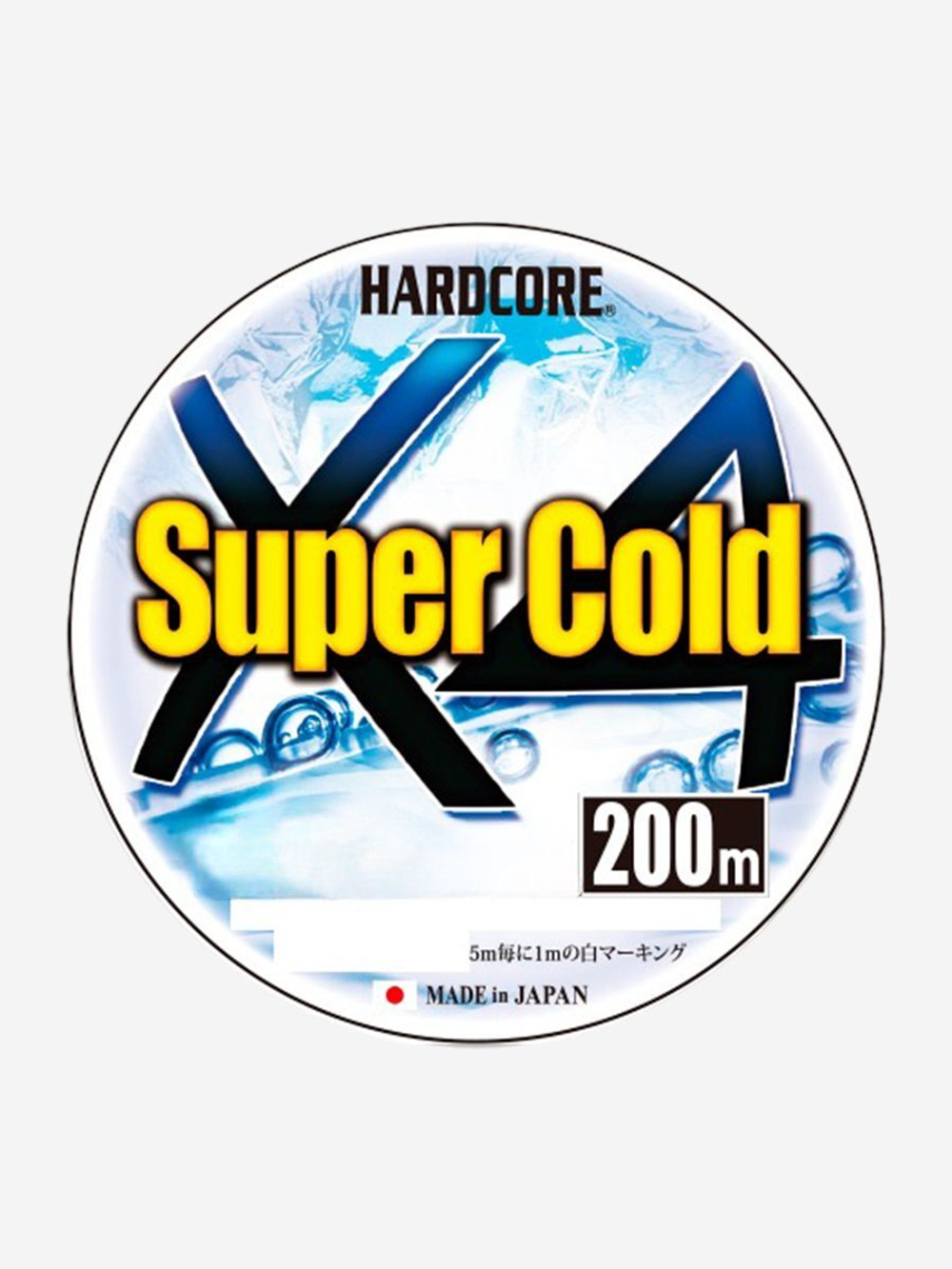 Плетеный шнур для зимней рыбалки Duel PE Hardcore Super Cold X4
