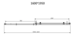 Душевой уголок Como-N VSR-4CN9016CL, 1600*900, хром, стекло прозрачное, , шт