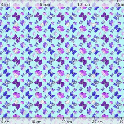 Бабочки на бирюзовом by alyonka.art 638 DPI