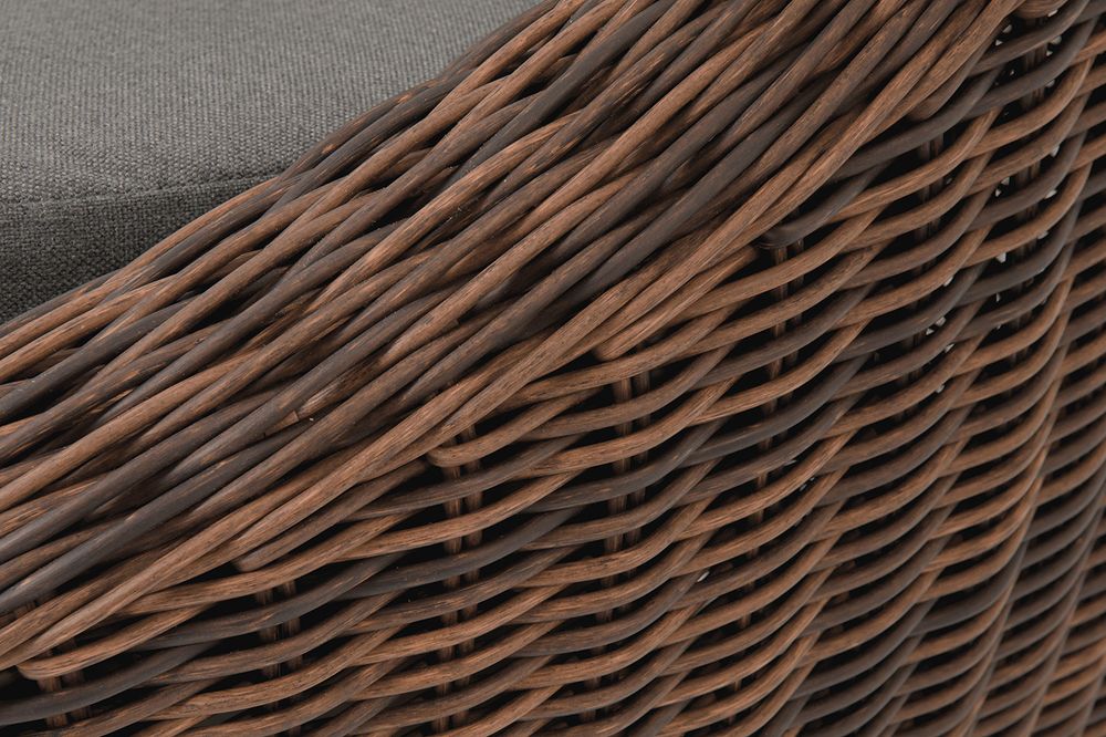 "Барселона" диван из искусственного ротанга трехместный, цвет коричневый
