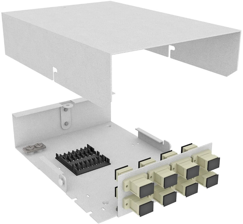 Кросс оптический настенный  TopLAN КРНМ-Top-08LC/U-OM2-GY