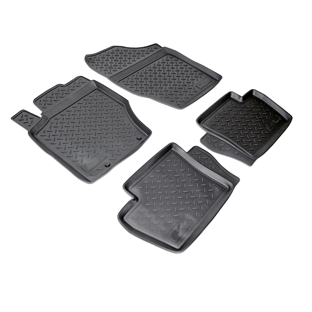 Ковры в салон Norplast/Unidec для Citroen C4 в кузове L (2004-2010), Черный, арт.NPL-Po-14-14