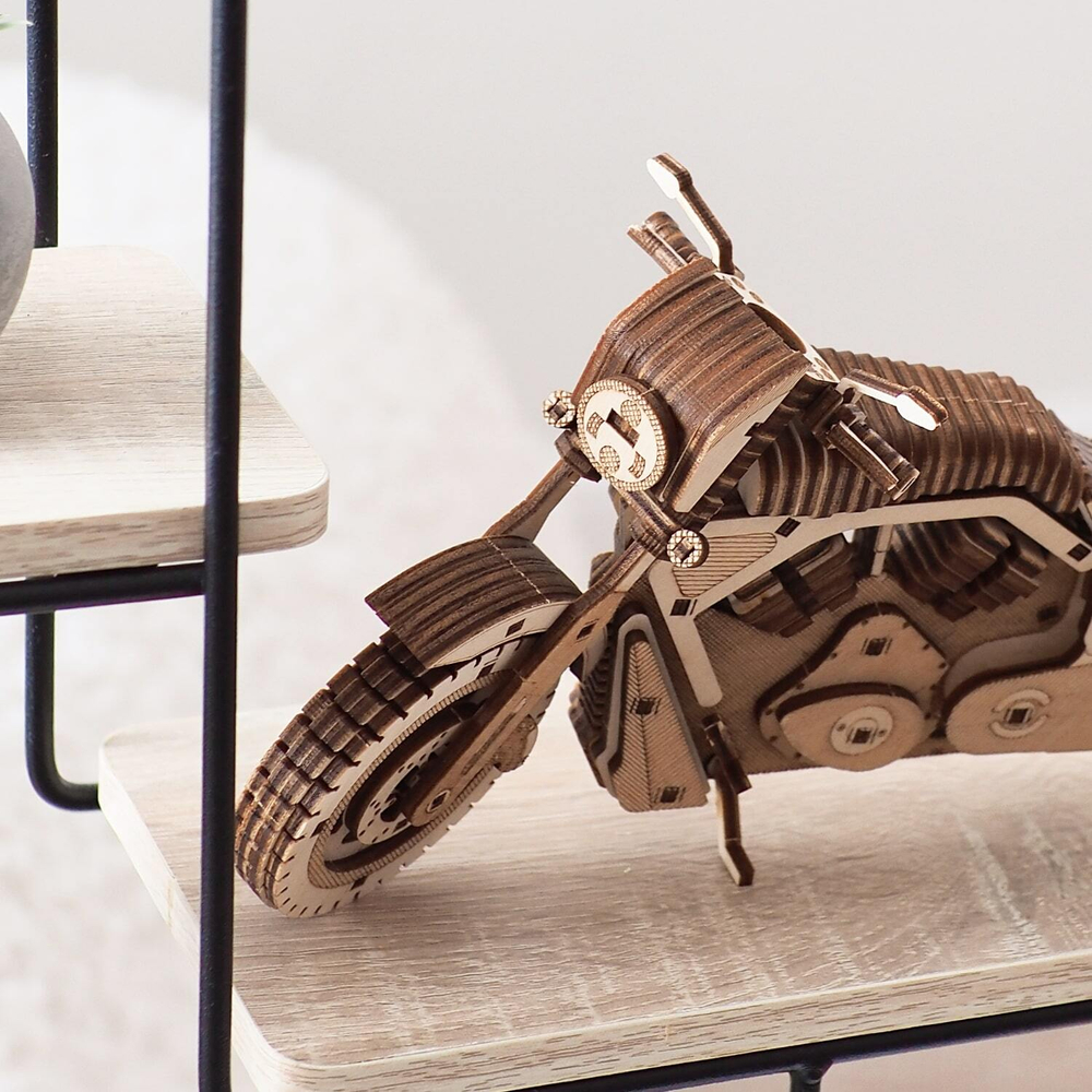 Деревянный конструктор Мотоцикл Гроза дорог (DROVO)