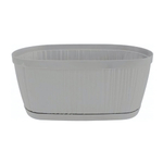 Горшок для цветов InGreen BARCELONA 2,7л, 275х145мм овальный утренний туман