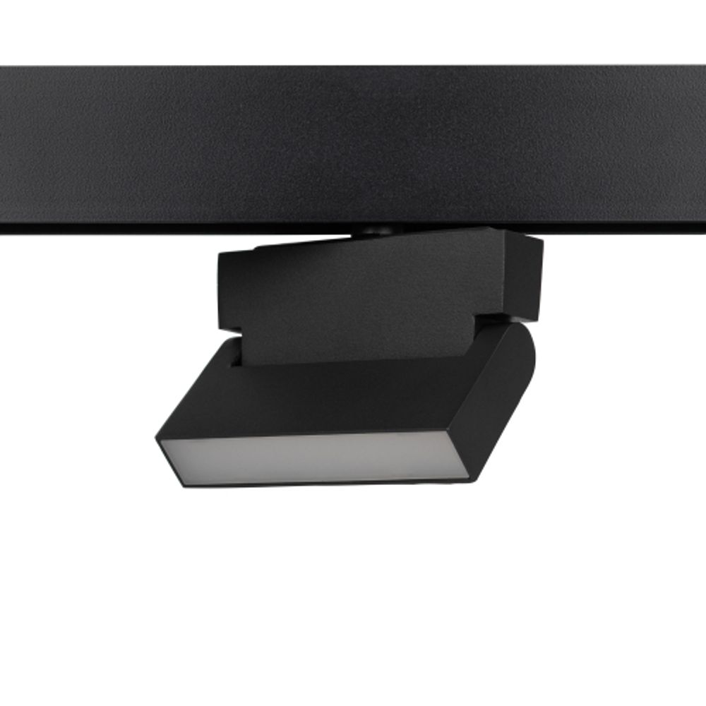 Магнитный трековый светильник ЭРА TRM20-2-12-6W3K-B для системы NOVA 48V 6Вт 3000К заливающий свет черный | Магнитные трековые светильники