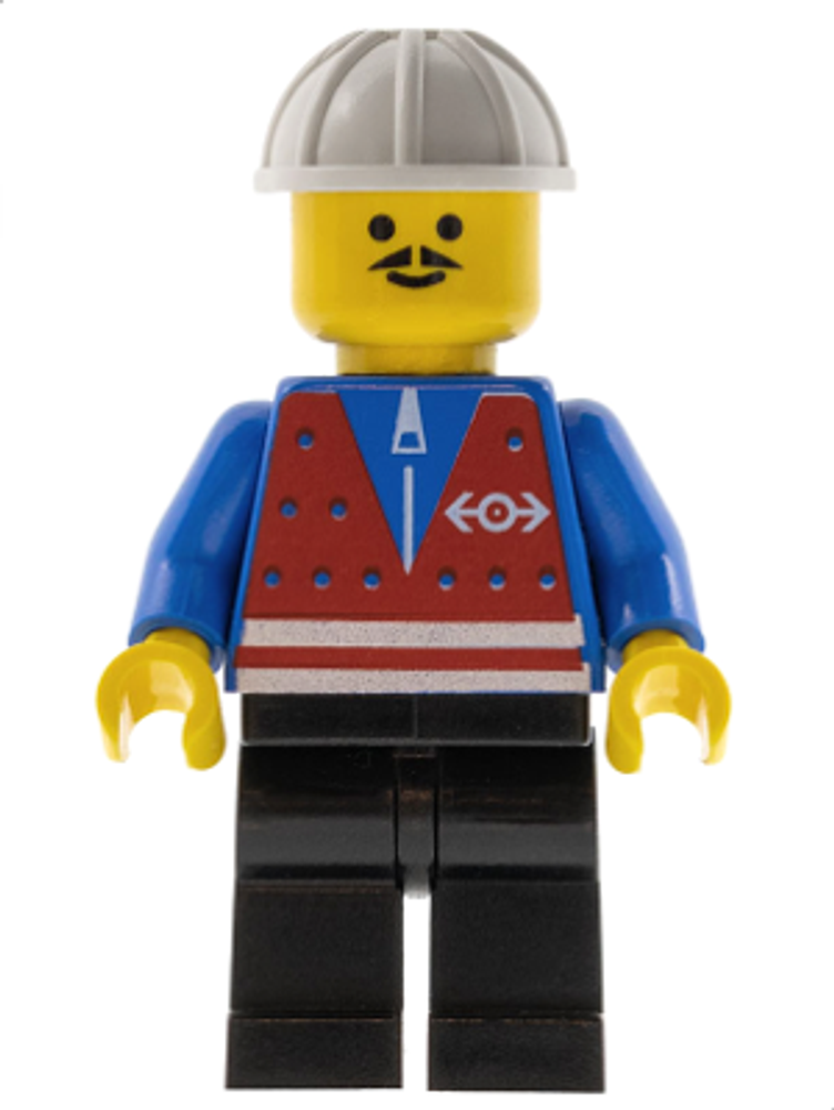 Минифигурка LEGO trn053 Работник железной дороги