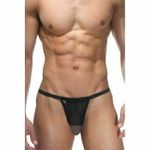 Трусы мужские стринги черные полупрозрачные La Blinque LB15070