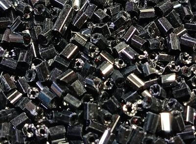 Бисер Рубка, 450 гр, размер 8/0, пр-во Китай, чёрный