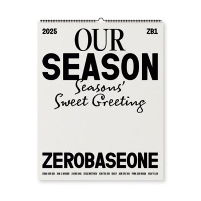 товары ZEROBASEONE - OUR SEASON 2025 Season's Greetings WALL CALENDAR
