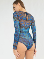 Купальник слитный с рукавом Blue Orsa