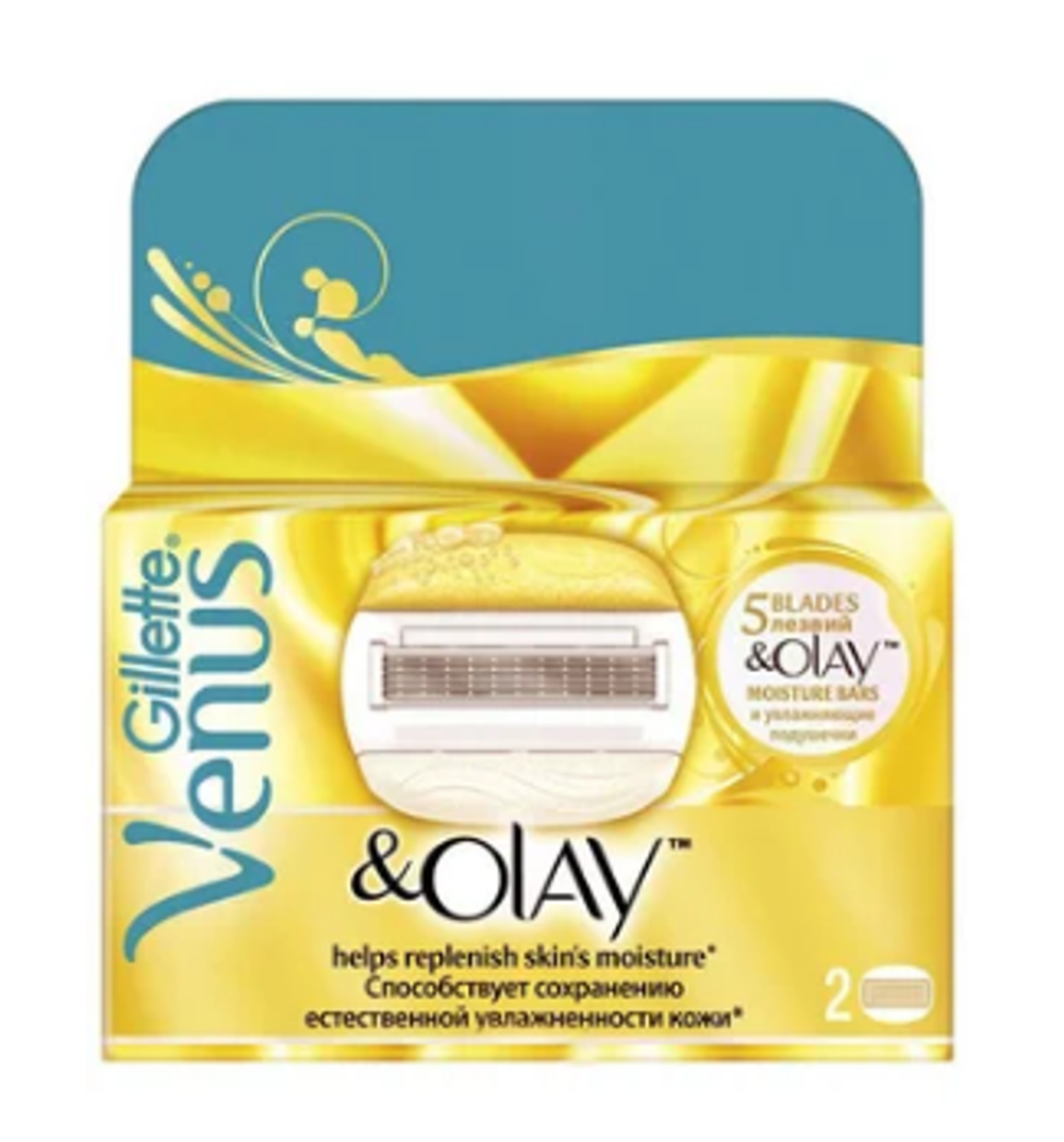 Gillette Кассеты сменные Venus & Olay ComfortGlide, 2 шт