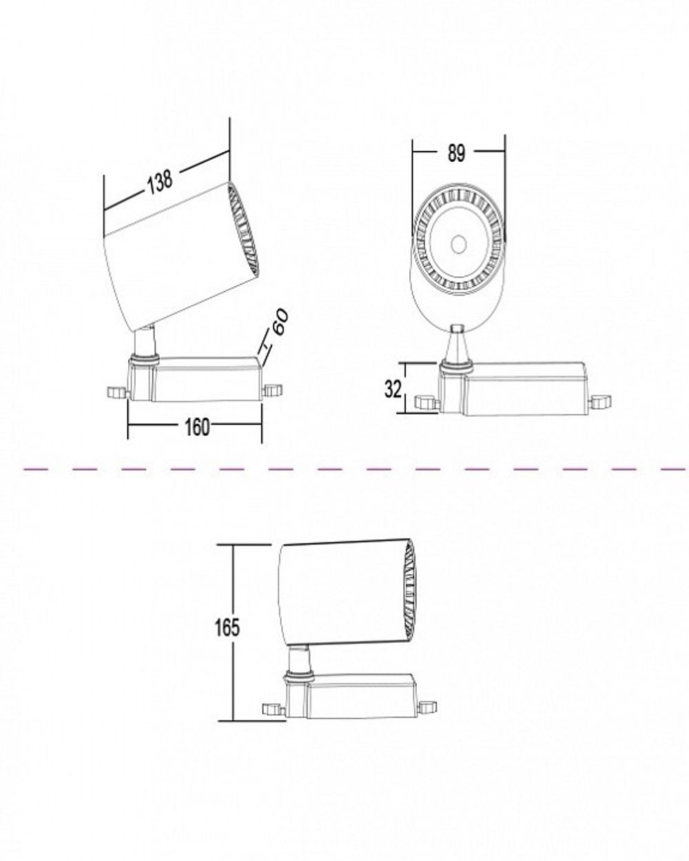 Светильник на штанге Maytoni Vuoro TR029-3-20W4K-B