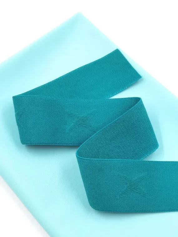 Резинка широкая, 35 мм, звезды, ментол