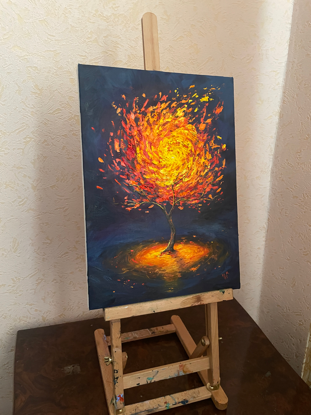 Картина маслом на холсте "Древо" 25х35 см. Деревянный подрамник. Художник Наталия Осадчук
